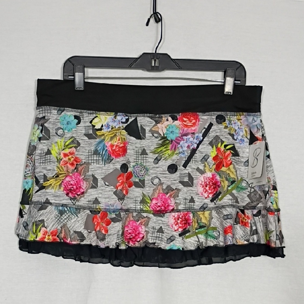 NWT SOFIBELLA Doubles 13" Tennis Skort SLT Women's Size XL Pickleball Athleisure